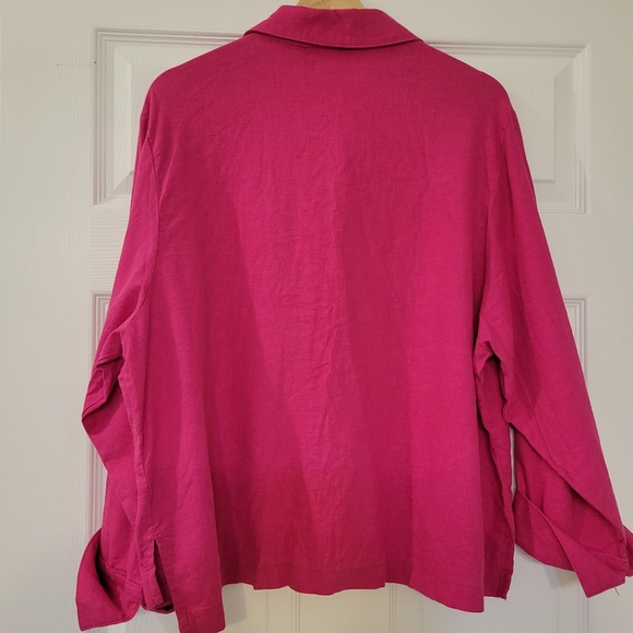 Vintage Painted Pony Fuschia Jacket, Size XL - Picture 6 of 9
